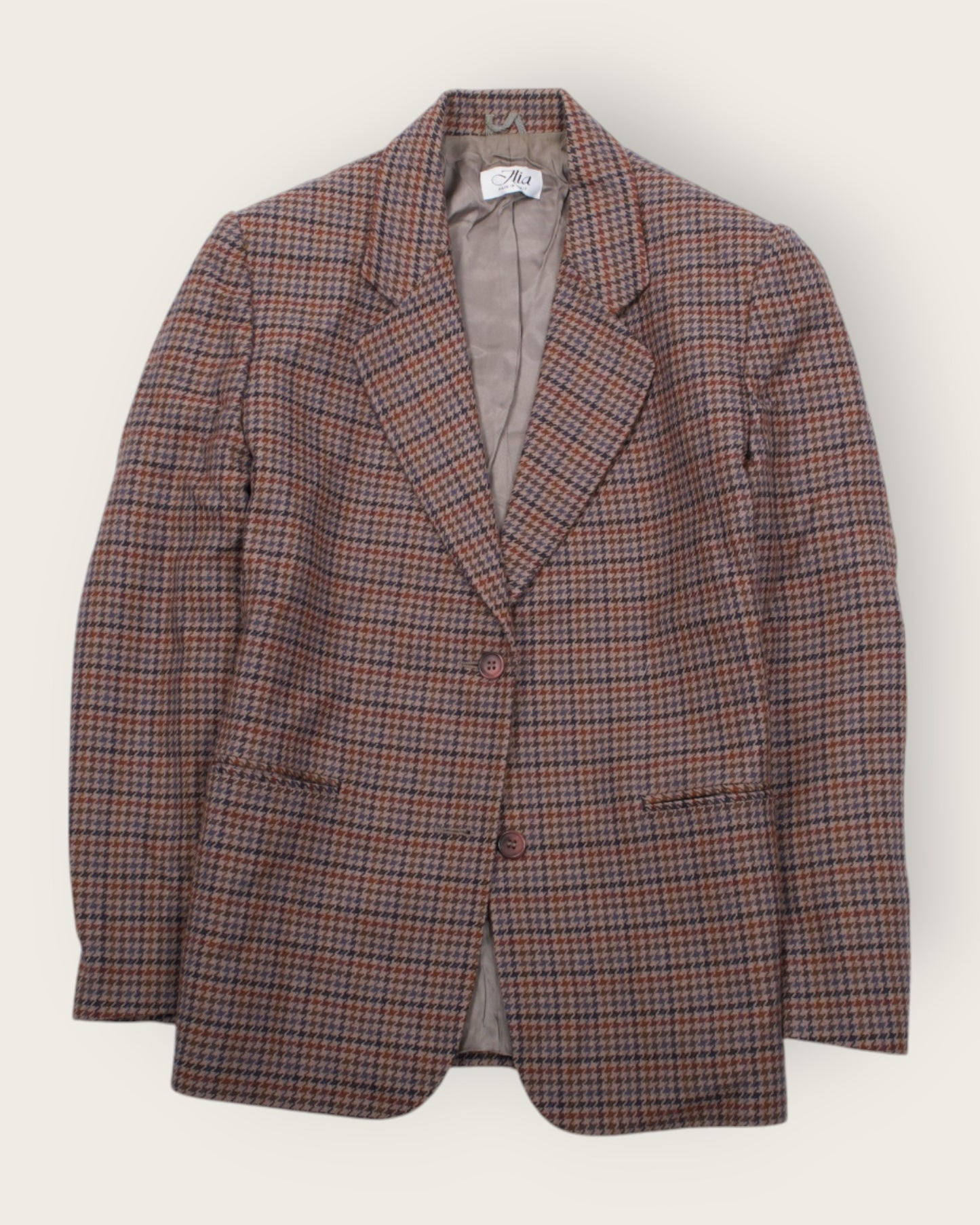 Alia Tailored Blazer – Made in Italy, Rust Tones