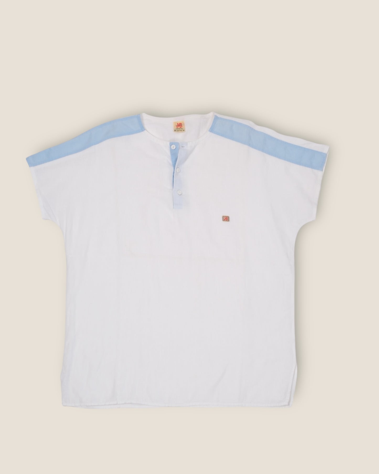 White & Blue Accent Shirt (JB Brand)
