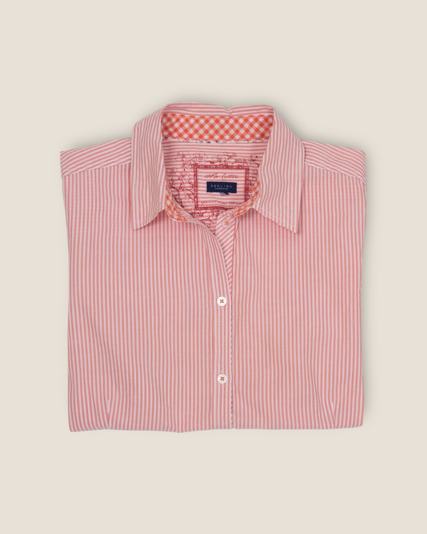 Orange/White Striped Shirt (Darling Harbour)