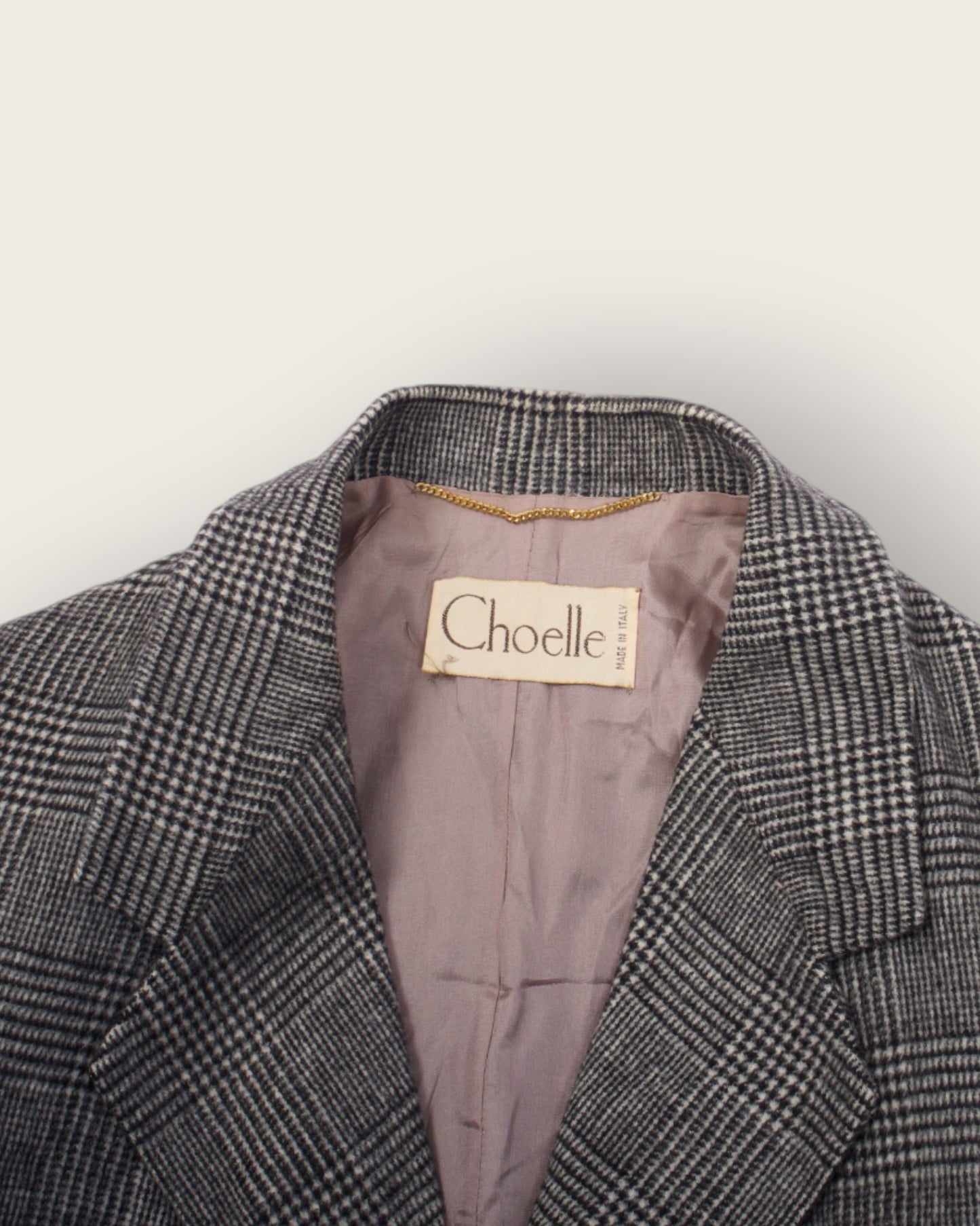 Classic Italian Checked Blazer – Grey Prince of Wales by Choelle