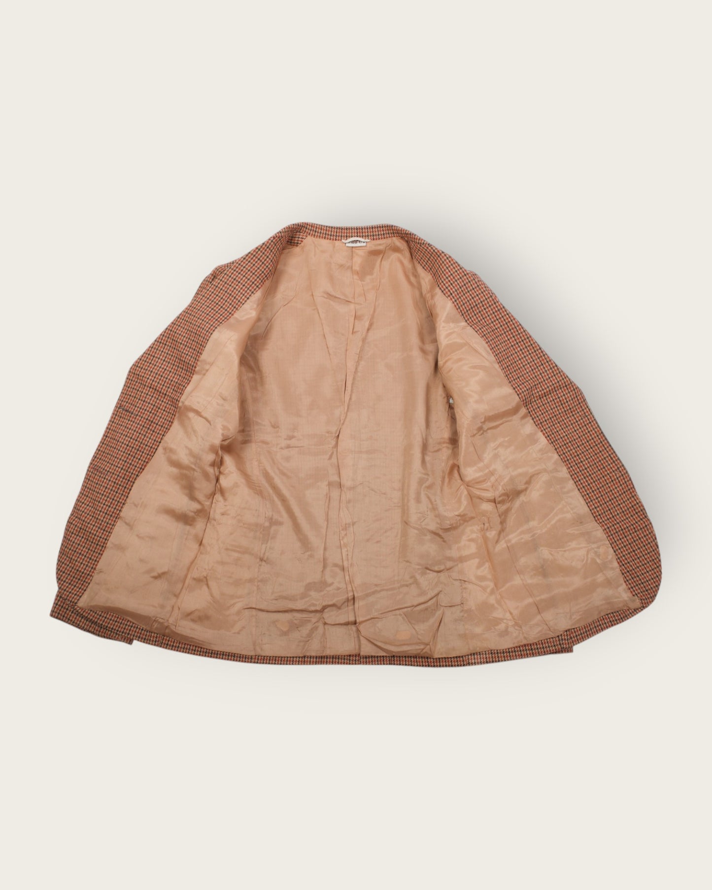 Linea Tre Orange Houndstooth Blazer – Italian Vintage