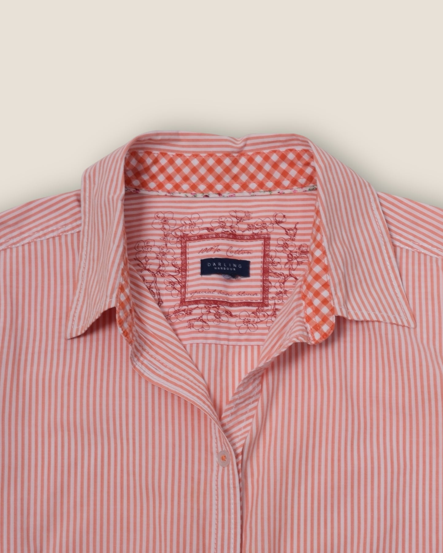 Orange/White Striped Shirt (Darling Harbour)