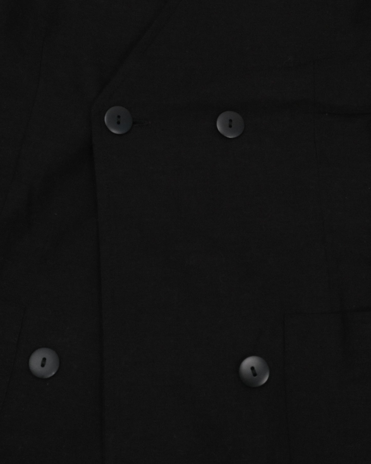 Structured Black Linen Blazer – Long Sleeve